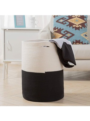Çok Amaçlı 40X36 Jüt Hasır Sepet, Yan Saplı, Düzenleyici