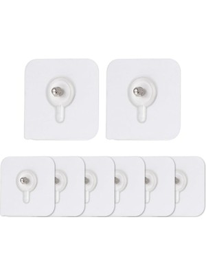 MarkEntegra Kendinden Yapışkanlı Çok Amaçlı Şeffaf Askı Aparatı - 8 Adet