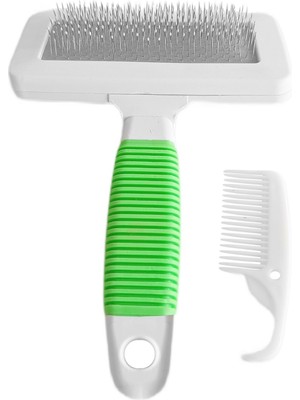 SHC4200 Temizleme Aparatlı Kedi Köpek Tarağı 9.5 Cm-14 cm Medium Yeşil