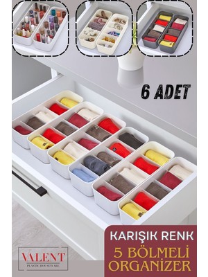 Çok Bölmeli Organizer Seti, Saat, Takı, Toka, Çorap ve Iç Çamaşırı Düzenleyici