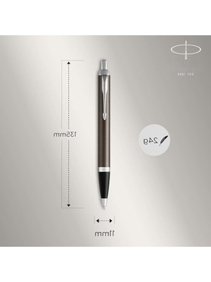 MarkEntegra Orta Uçlu Koyu Espresso Tükenmez Kalem - Hediye Kutusu ile