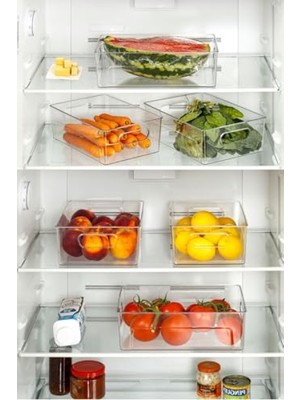 MarkEntegra Kırılmaz ve Dayanıklı Buzdolabı Düzenleyici - Şeffaf Kutu