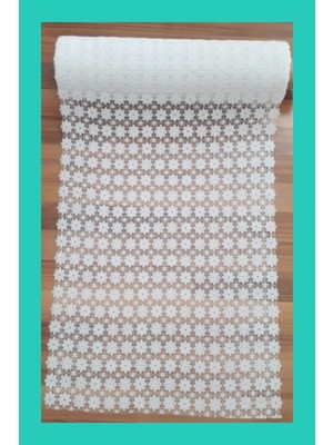 Dantel Pvc Raf, Dolap Çekmece Runner Örtüsü, 50X300 Cm, Şık Tasarım