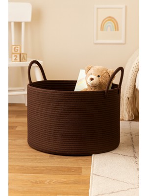 Çift Katlı Jüt Battaniye ve Sepet Seti, Şık ve Fonksiyonel Dekorasyon