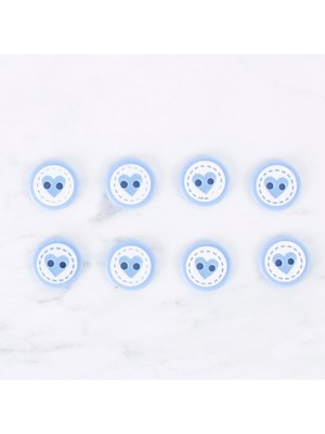 SHC4200 Crafts 8 Li Kalp Düğme - 0476