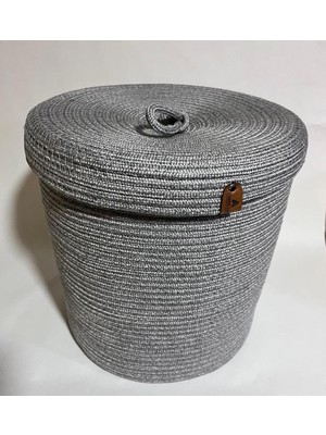 Çok Amaçlı Kapaklı Sepet ve Saksı, Banyo ve Mutfak Organizeri, 30X30