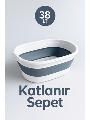 Büyük Boy Katlanabilir Çamaşır Sepeti, Organizer ve Çok Amaçlı Düzenleyici