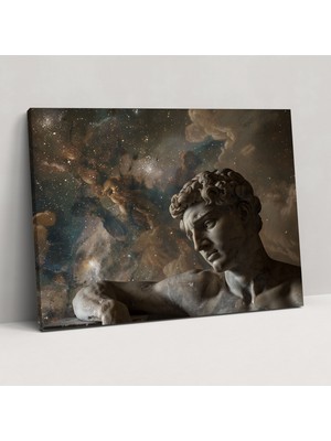 Popcas Michelangelo Kanvas Tablo Duvar Sanatı