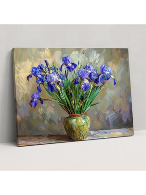 Popcas Vincent Van Gogh Irisleri Kanvas Tablo - Duvar Sanatı