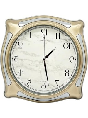 MarkEntegra 30 cm Sessiz Akar Mekanizma Duvar Saati - Gold-Gri