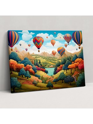 Popcas Hayalperest Gezgin Duvar Sanatı - Seyahat Huzurlu Atmosfer Masalsı Illüstrasyon Duvar Dekorasyonu