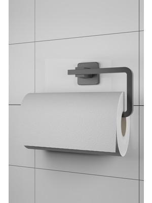 Şık Paslanmaz Mat Siyah Kağıt Havluluk, Modern ve Kullanışlı Tasarım