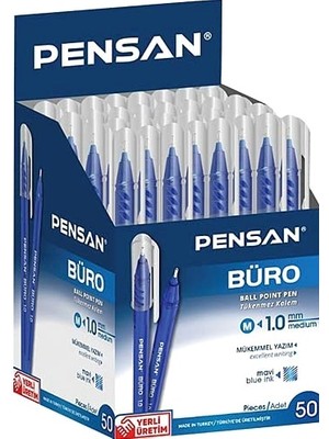 Hype Store Büro Mavi Tükenmez Kalem 50 Li Paket
