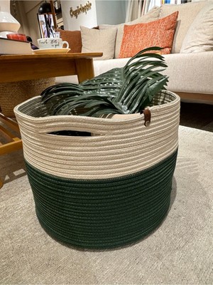 El Yapımı Jüt Hasır Sepet, Düzenleyici ve Şık 40X30 cm