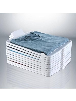 5'li Plastik T-Shirt ve Gömlek Düzenleyici Seti, Dolap Organizasyonu