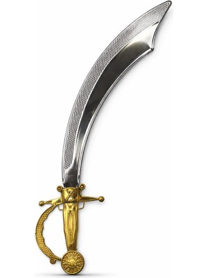 Store Mania Parlak Metal Görünümlü Plastik Korsan Kılıcı - 45 cm STRMIA-RSTTT34