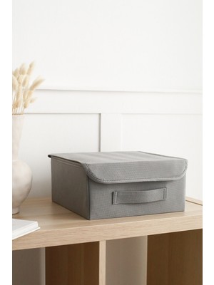 Gri Kapaklı Dolap Çekmece Organizeri, Pratik ve Şık Saklama Çözümü