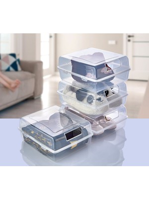 5'li Bebek ve Çocuk Ayakkabı Saklama Kutusu Seti, Pratik ve Şık Organizatör