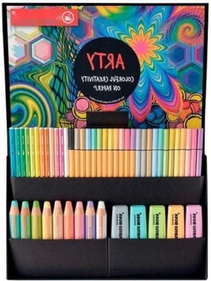 MarkEntegra 50'li Fosforlu Kalem Seti - Çeşitli Renkler