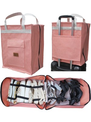 Keten Ayakkabı Düzenleyici Seyahat Çantası Organizer, Su Geçirmez, Pratik