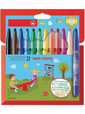 MarkEntegra Keçe Uçlu Boya Kalemi Seti, 12 Renk