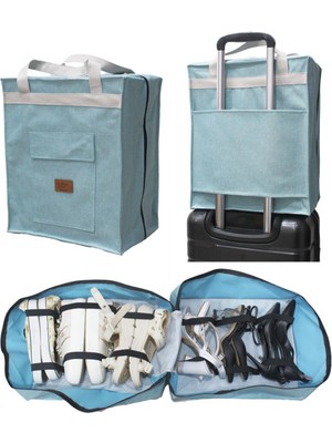 Keten Ayakkabı Düzenleyici Seyahat Çantası Organizer, Su Geçirmez Renkli