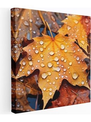 Popcas Sonbahar Yağmuru Kanvas Tablo Ev Dekorasyonu