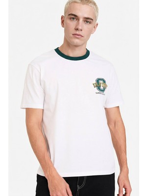 Defacto 26Y801002973 Beyaz Erkek T-Shirt F8150AX/WT34