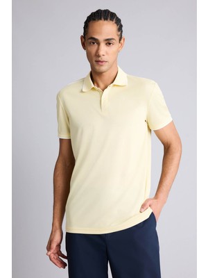 Defacto 26Y801003390 Sarı Erkek T-Shirt G1039AX/YL503