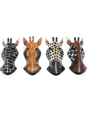 Belle Fusion Ahşap Duvara Asmalı 20 cm Zebra Maske