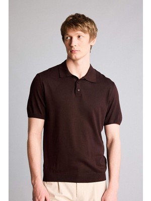 DeFacto Standart Fit Polo Yaka Triko Kısa Kollu Polo Tişört E3241AX26SP