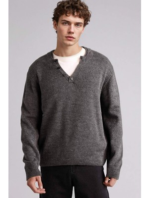 DeFacto Standart Fit Triko Kazak H0789AX25WN