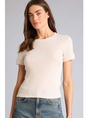 DeFacto Slim Fit Basic Ribana Tişört H1354AX26SM