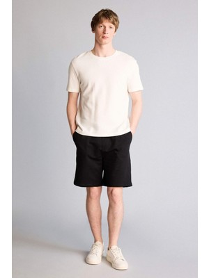 DeFacto Regular Fit Sweatshirt Kumaşı Şort W1105AZ26SM