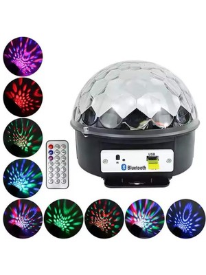 Rivera Tech Rvrtch Disko Topu Renkli Işıklı Lazer Parti Bluetooth Bağlantılı LED Küre