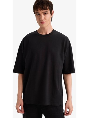 Defacto 26Y801003210 Siyah Erkek T-Shirt F8674AX/BK81
