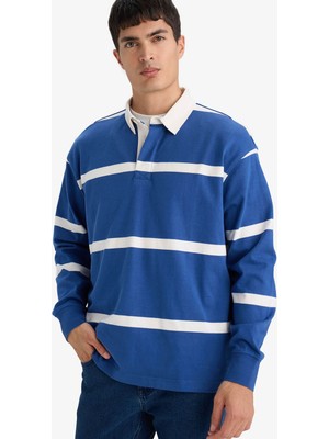 Defacto 26Y801000547 Indigo Erkek Sweatshirt F9832AX/IN272