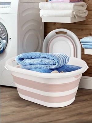 Katlanabilir Akordion Çamaşır Sepeti, 25 Litre, Çok Fonksiyonlu Organizer