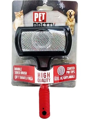 SHC4200 Çift Taraflı Lüx Kedi Köpek Tarak 5,5x9 cm - 17 cm