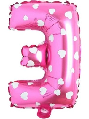 MarkEntegra 16 Inç Pembe Kalpli Renk Folyo Balon