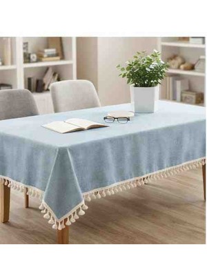 Ayzen Home Püskül Detaylı Su Itme Özelliğine Sahip Duck Kumastan Masa Örtüsü 6 Adet Değişik Ölçü Vardır (Kişiye Özel Ölçü Alınır Hazırlanır)