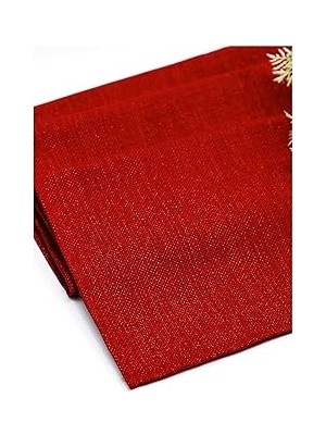 SHC4200 Viemso Simli Keten Runner Kırmızı 45X200