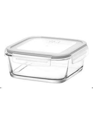 MarkEntegra Yüksek Kalite Cam Tekli Saklama Kabı 1150 cc