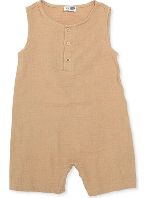 Hellobaby Erkek Bebek Kısa Tulum Çıtçıtlı Bisiklet Yaka Atlet Reçme