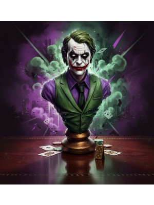 ForWhat Büro Ev Ofis Hediyesi Için Polyester Yapım Joker Biblosu