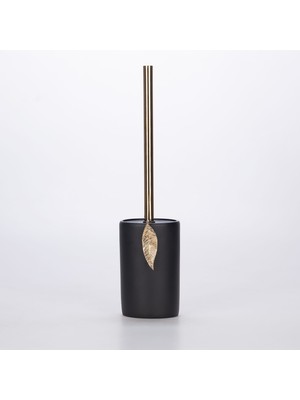 Selim Leaf Tuvalet Fırçası Siyah Altın