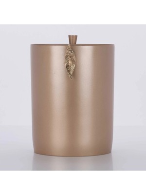 Selim Leaf Çöp Kovası Vizon Altın