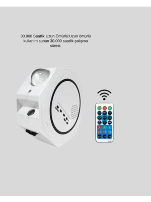 Rivera Tech Rvrtch Romantik Atmosfer Için Yıldızlı Gökyüzü LED Projektör