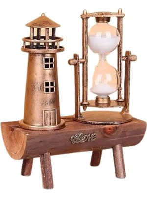 Rivera Tech Rvrthc Hediyelik Kum Saati Retro Dekoratif Deniz Feneri Kum Saati