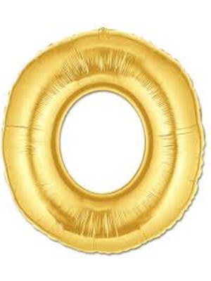 Rivera Tech Rvrstr4 O Harf Folyo Balon Altın Renk 40 Inç